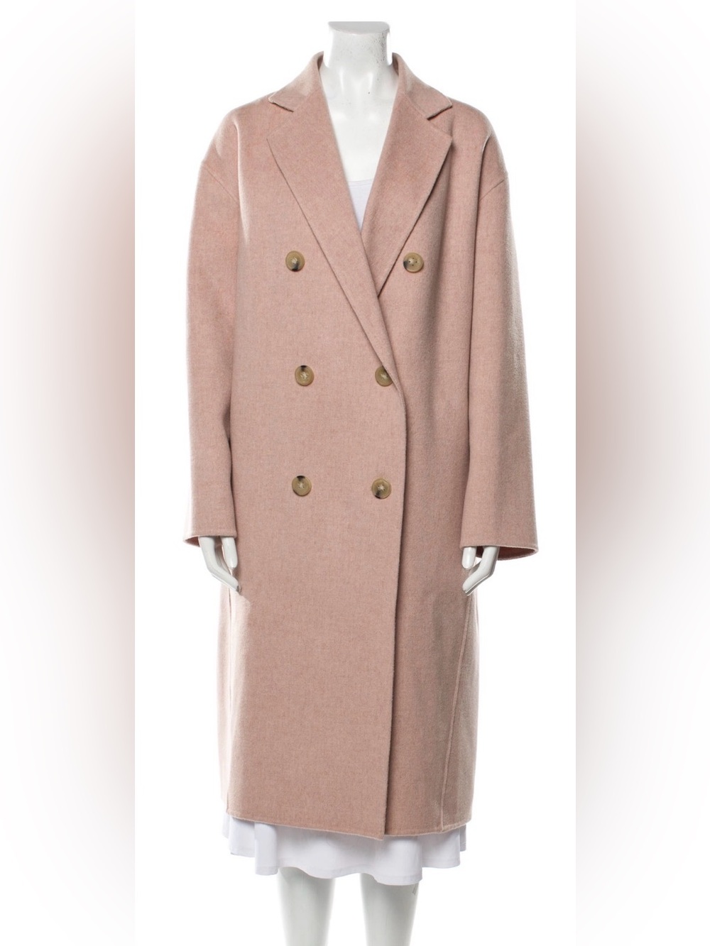 Acne studio pink coat cashmere wool coat